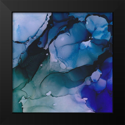 Fractured Belief Black Modern Wood Framed Art Print by Troisi, Jonny
