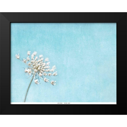 Lace Texture Black Modern Wood Framed Art Print by Telik, Tracey