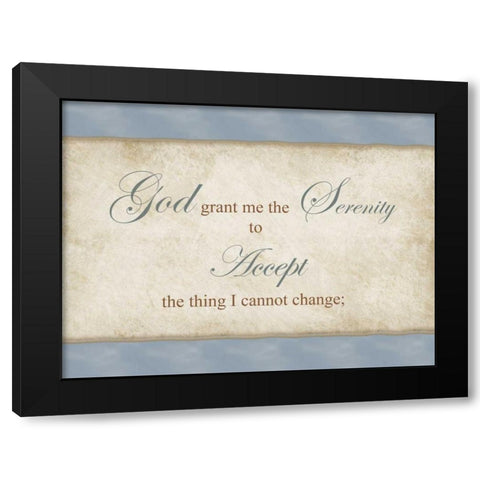 Accept Black Modern Wood Framed Art Print with Double Matting by Pazan, Tony