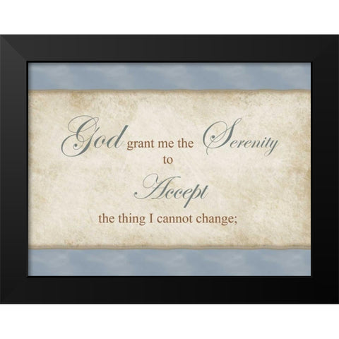 Accept Black Modern Wood Framed Art Print by Pazan, Tony