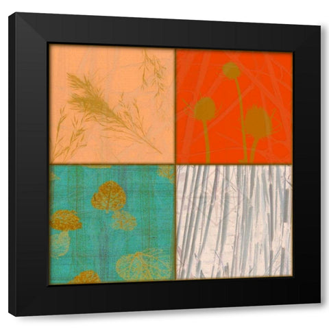 Vivid Patch A Black Modern Wood Framed Art Print with Double Matting by Pazan, Tony