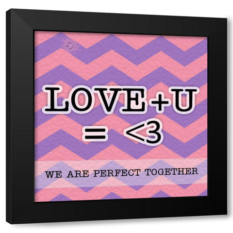 Perfect Together Black Modern Wood Framed Art Print by Pazan, Tony
