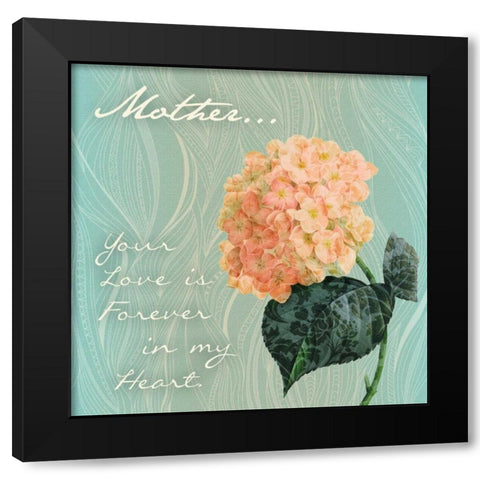 Forever Hydrangea Black Modern Wood Framed Art Print with Double Matting by Pazan, Tony