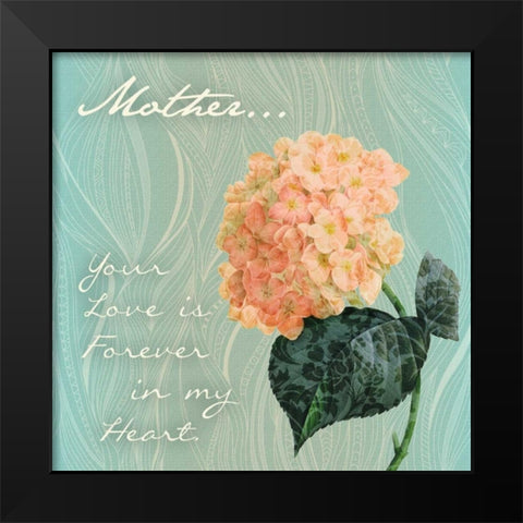 Forever Hydrangea Black Modern Wood Framed Art Print by Pazan, Tony