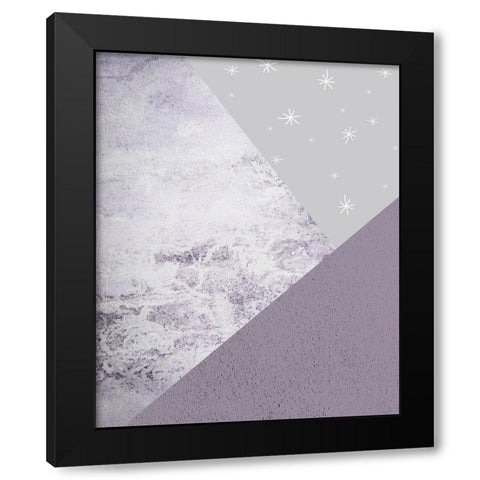 Purple Mountains 1 Black Modern Wood Framed Art Print with Double Matting by Urban Epiphany