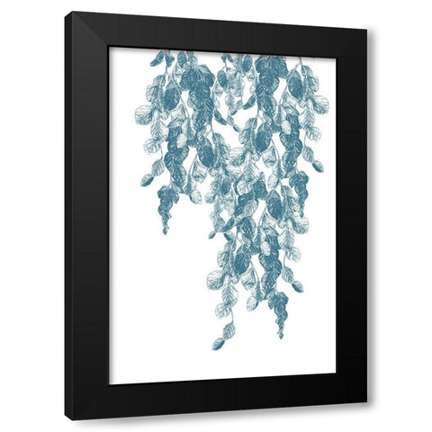 Weeping Willow Cool Water 1 Black Modern Wood Framed Art Print by Urban Epiphany
