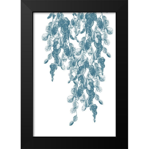 Weeping Willow Cool Water 1 Black Modern Wood Framed Art Print by Urban Epiphany