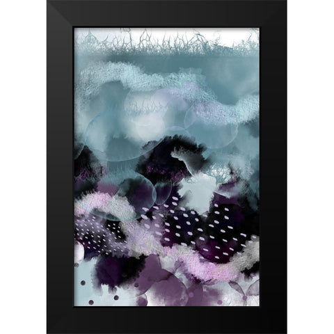 Evolving Ocean Part 1 Black Modern Wood Framed Art Print by Urban Epiphany