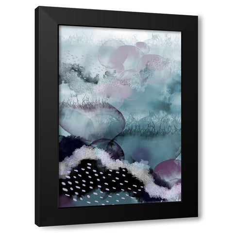 Evolving Ocean Part 2 Black Modern Wood Framed Art Print by Urban Epiphany