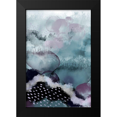 Evolving Ocean Part 2 Black Modern Wood Framed Art Print by Urban Epiphany