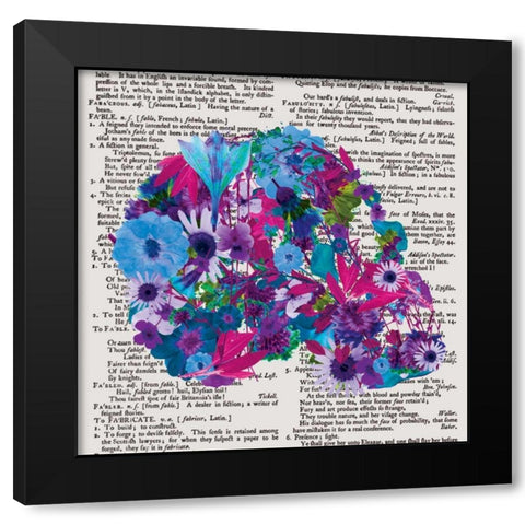 Skull 1.2 Black Modern Wood Framed Art Print with Double Matting by Brown, Victoria