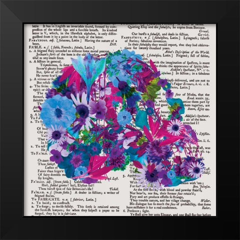 Skull 1.2 Black Modern Wood Framed Art Print by Brown, Victoria