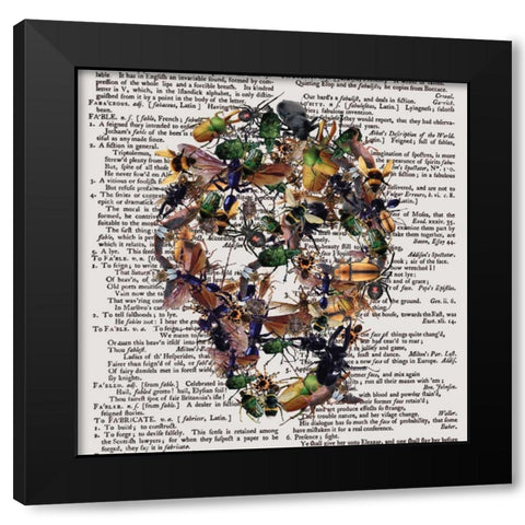 Skull 2.3.2 Black Modern Wood Framed Art Print with Double Matting by Brown, Victoria