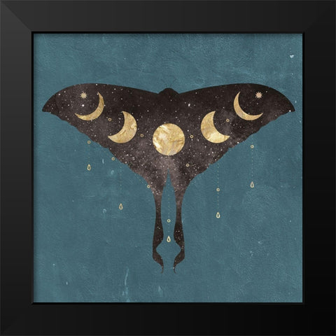 La Luna 1 Black Modern Wood Framed Art Print by Brown, Victoria