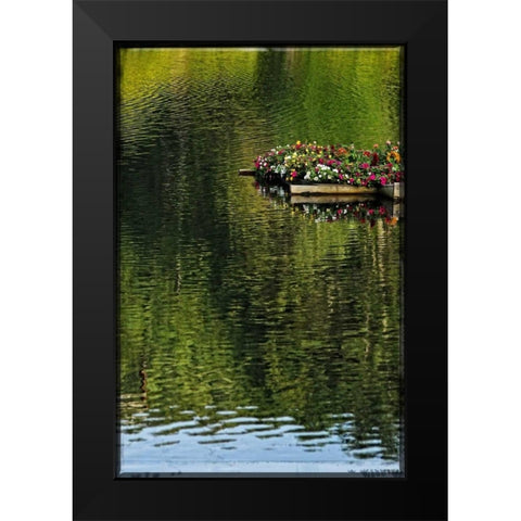 A Floating Garden Black Modern Wood Framed Art Print by Foschino, Suzanne