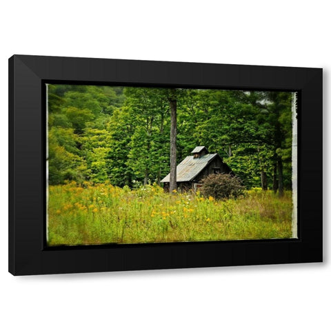 Country Barn 1 Black Modern Wood Framed Art Print by Foschino, Suzanne