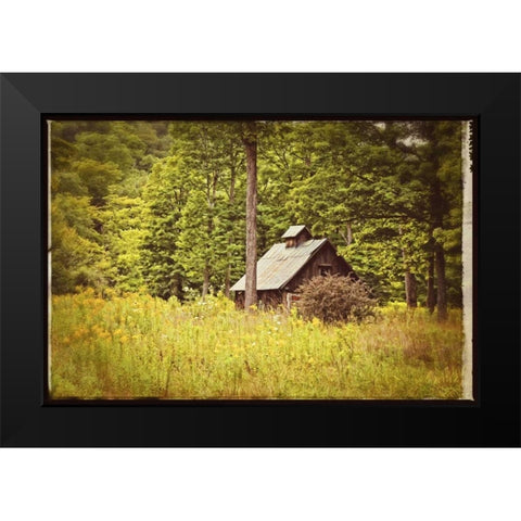 Country Barn 1 Vintage Black Modern Wood Framed Art Print by Foschino, Suzanne