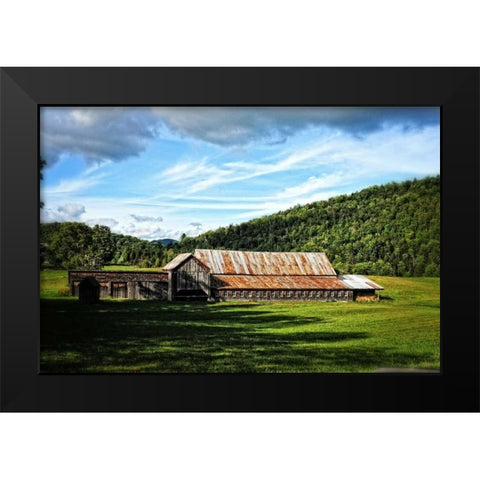 Country Barn 3 Black Modern Wood Framed Art Print by Foschino, Suzanne