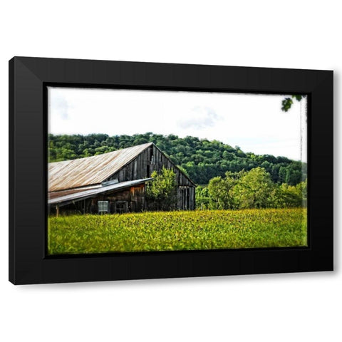Country Barn 4 Black Modern Wood Framed Art Print with Double Matting by Foschino, Suzanne