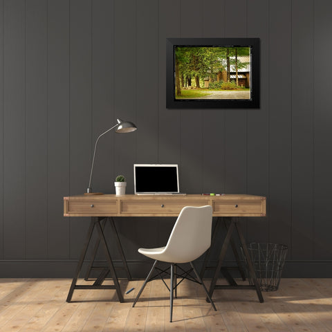 Vintage Country Woods Home Black Modern Wood Framed Art Print by Foschino, Suzanne