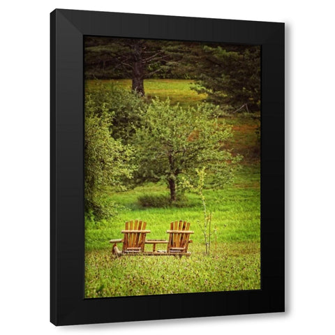 Mountain Chairs Black Modern Wood Framed Art Print by Foschino, Suzanne