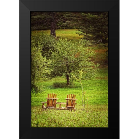 Mountain Chairs Black Modern Wood Framed Art Print by Foschino, Suzanne
