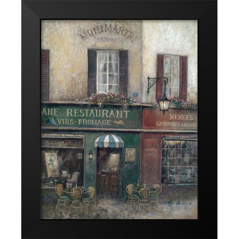 Village Charm Black Modern Wood Framed Art Print by Manning, Ruane