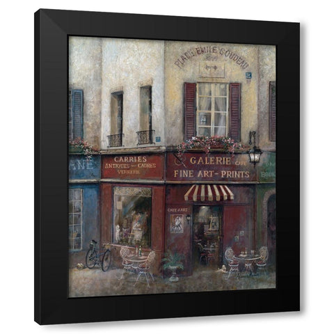 Artists Quarters Black Modern Wood Framed Art Print by Manning, Ruane