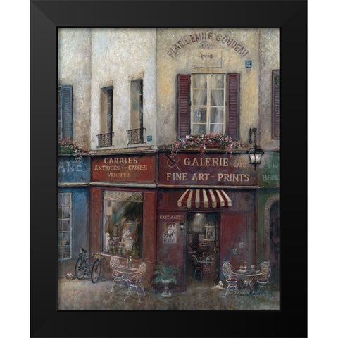 Artists Quarters Black Modern Wood Framed Art Print by Manning, Ruane