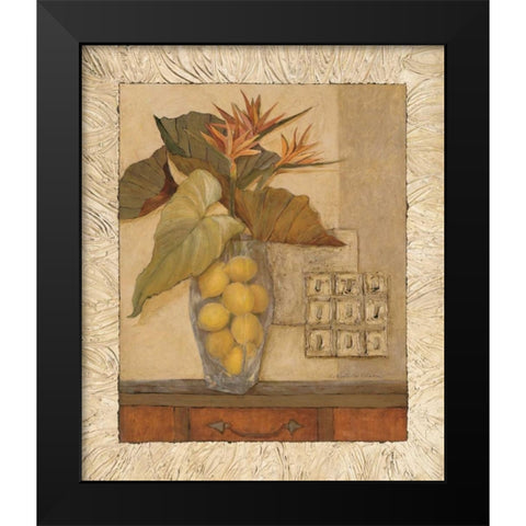 Olson-Citrus Bouquet II Black Modern Wood Framed Art Print by Olson, Charlene