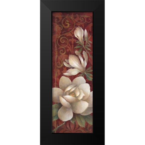Magnolia Melody I Black Modern Wood Framed Art Print by Vollherbst-Lane, Elaine