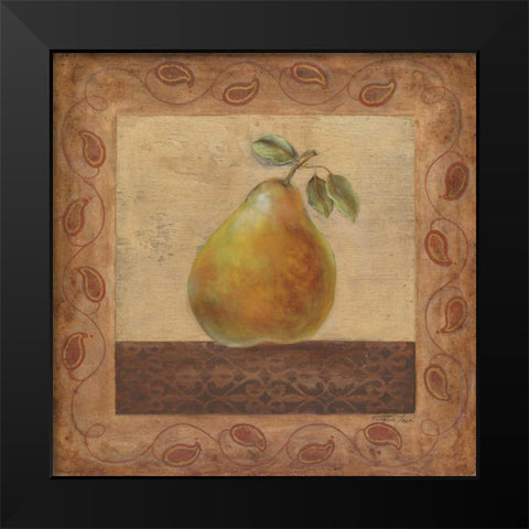 Elegant Edibles I Black Modern Wood Framed Art Print by Tava Studios
