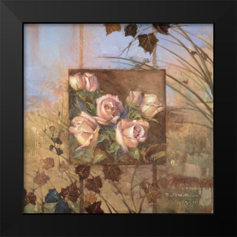 Signna Rose Black Modern Wood Framed Art Print by Mathenia, Paul