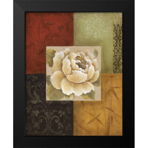 Beautiful as Peonies I Black Modern Wood Framed Art Print by Tava Studios