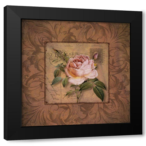 P.S. I Love You Black Modern Wood Framed Art Print with Double Matting by Donovan, Kelly