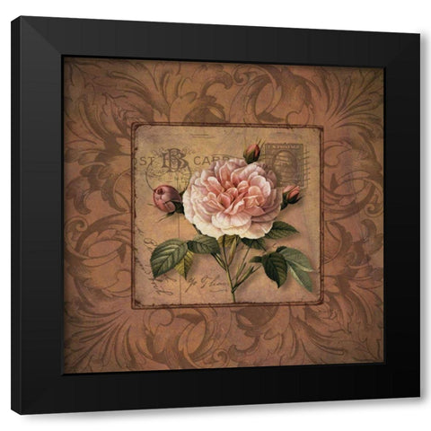 P.S. I Love You Too! Black Modern Wood Framed Art Print with Double Matting by Donovan, Kelly
