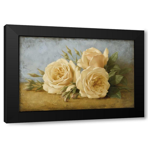 Roses from Ivan Black Modern Wood Framed Art Print by Levashov, Igor