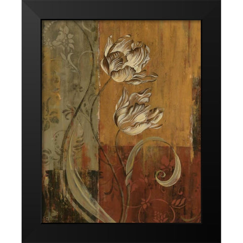 Poetic Setting I Black Modern Wood Framed Art Print by Donovan, Maria