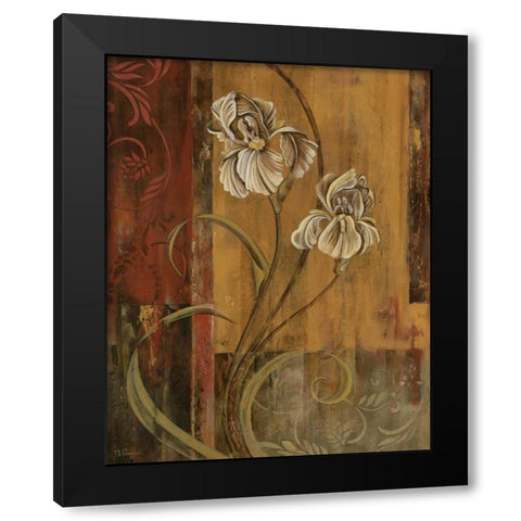 Poetic Setting II Black Modern Wood Framed Art Print with Double Matting by Donovan, Maria