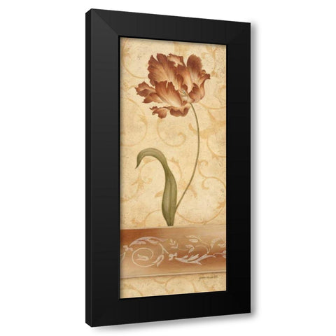 Romantique II Black Modern Wood Framed Art Print with Double Matting by Carroll, Jane