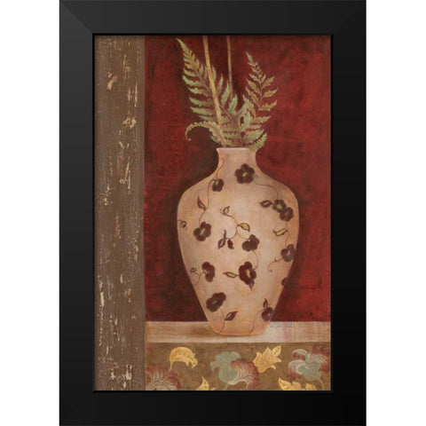 Fern Fantasia I Black Modern Wood Framed Art Print by Tava Studios