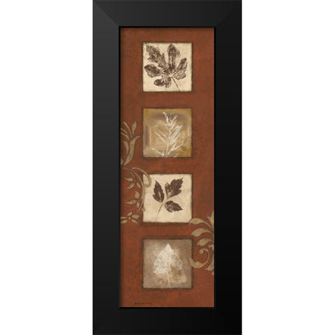 Touches of Autumn I Black Modern Wood Framed Art Print by Carroll, Jane