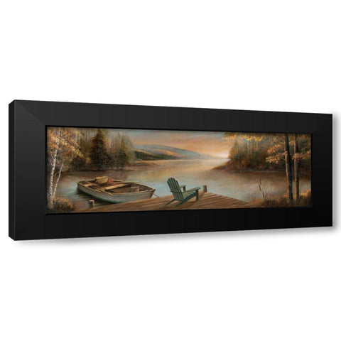 Peaceful Serenity Black Modern Wood Framed Art Print by Manning, Ruane
