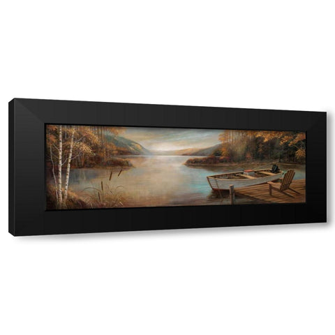 Tranquil Waters Black Modern Wood Framed Art Print by Manning, Ruane