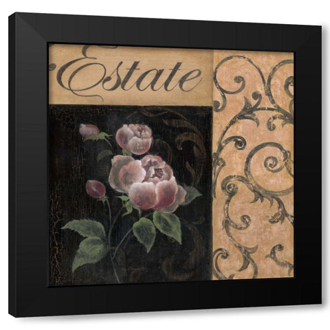 Estate Black Modern Wood Framed Art Print by Tava Studios