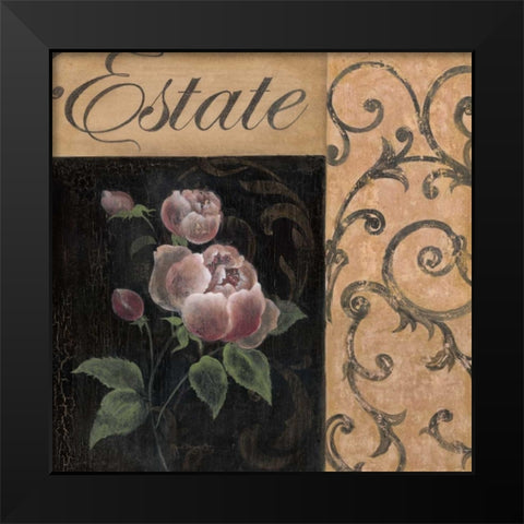 Estate Black Modern Wood Framed Art Print by Tava Studios