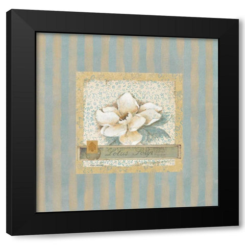 Lotus Soap Black Modern Wood Framed Art Print with Double Matting by Robinson, Carol