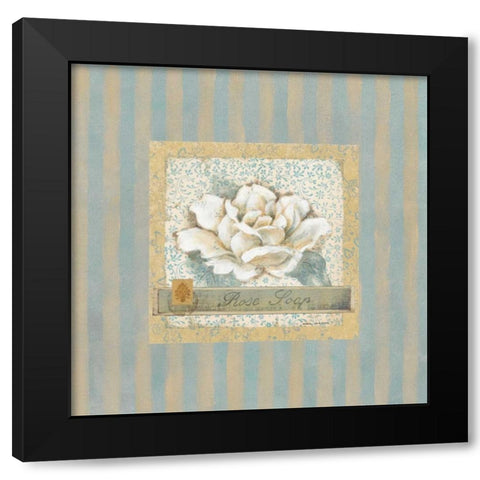 Rose Soap Black Modern Wood Framed Art Print by Robinson, Carol