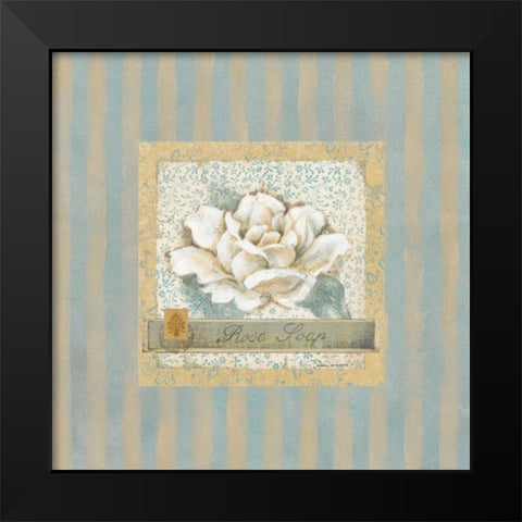 Rose Soap Black Modern Wood Framed Art Print by Robinson, Carol