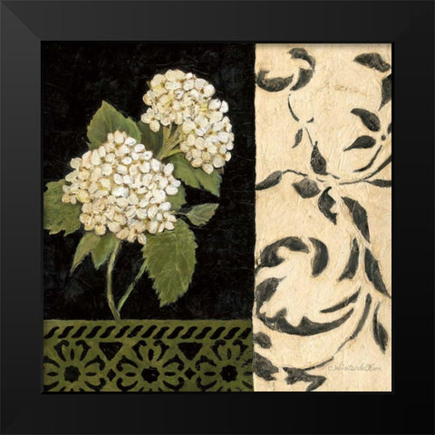 Negro y Blanco Simplicidad II Black Modern Wood Framed Art Print by Olson, Charlene